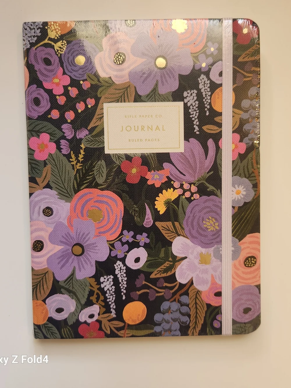 Rifle Paper Co. Garden Party Violet Journal & Gold Pen Set NWT Hardcover 144 Pgs